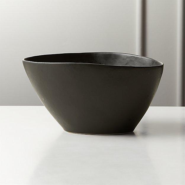 Fleck Black Reactive Serving Bowl