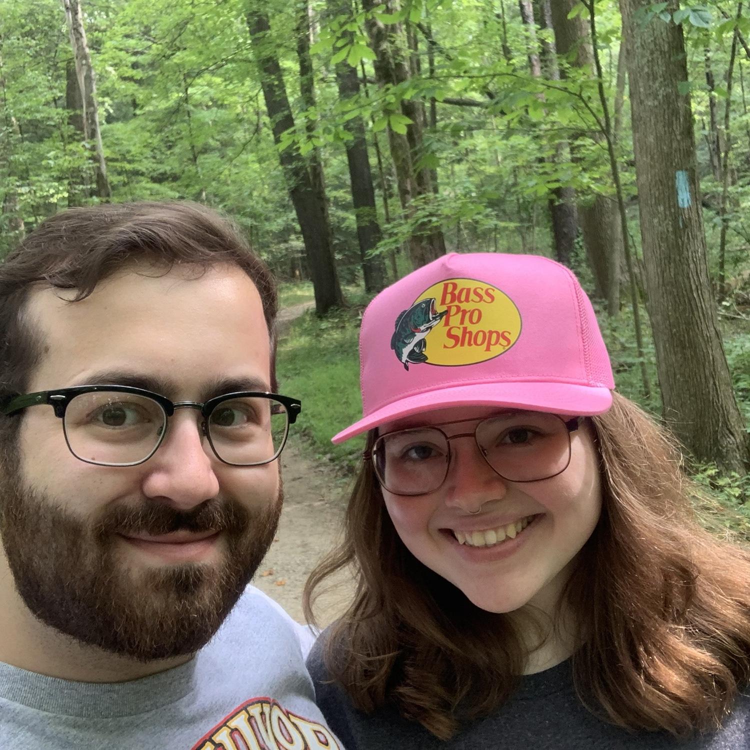 Out hiking on vacation! Chagrin Falls, August 2024.