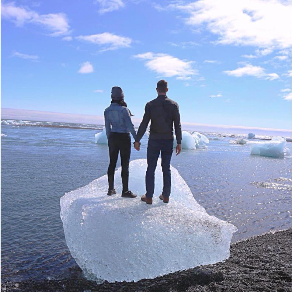 Our epic adventure in Iceland 2017. This was at Diamond Beach.