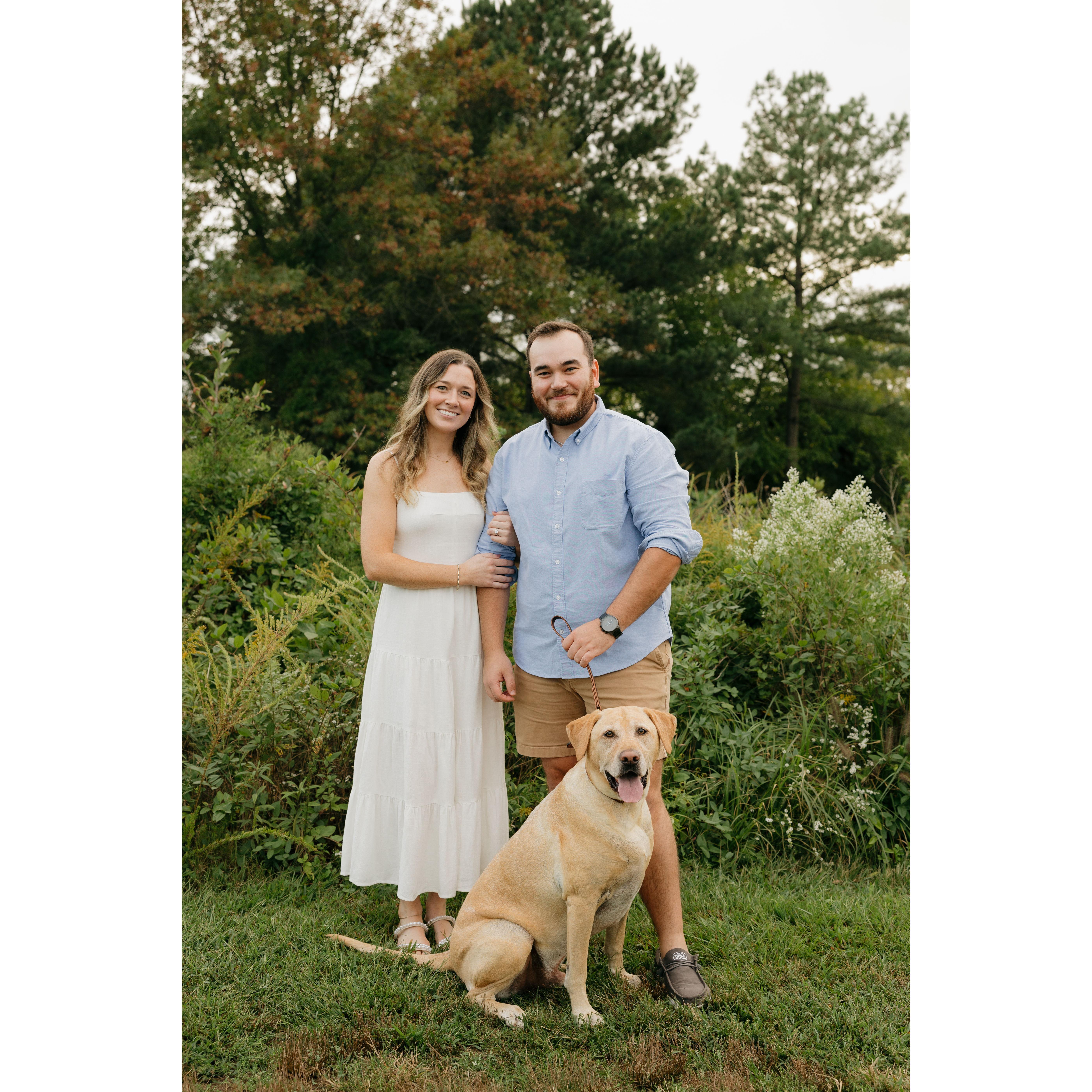 our first (and definitely not last) dog together, Ronan <3