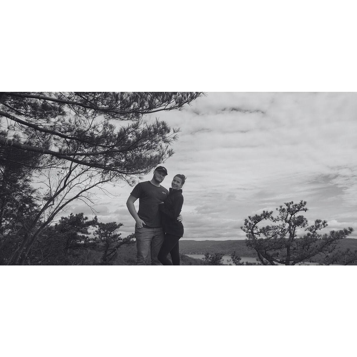 One of our favorite hobbies is hiking. This was taken somewhere in NJ on one of the various trails we frequent.