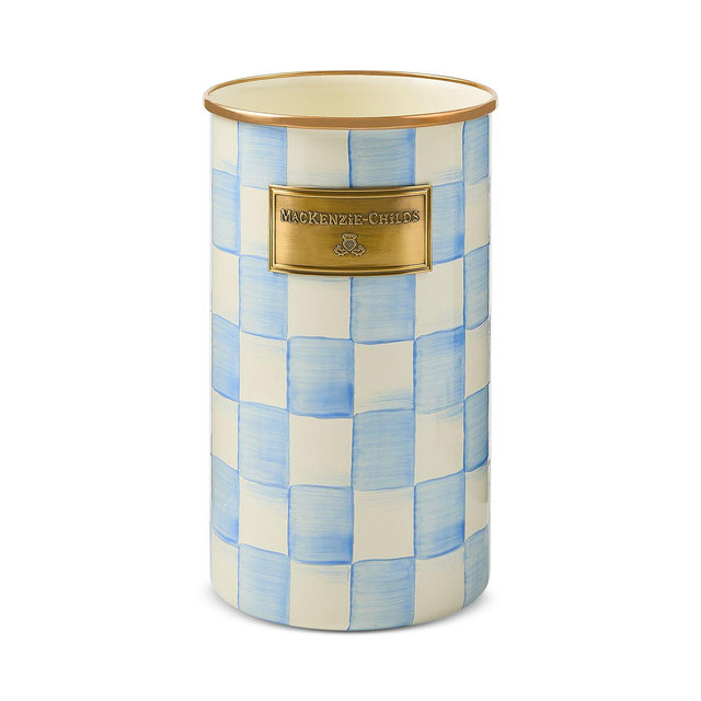 MacKenzie-Childs Sky Check Utensil Holder