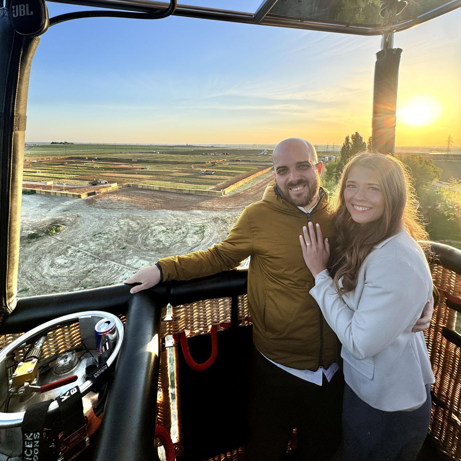 Part 2 of the proposal was the hot air balloon ride :)