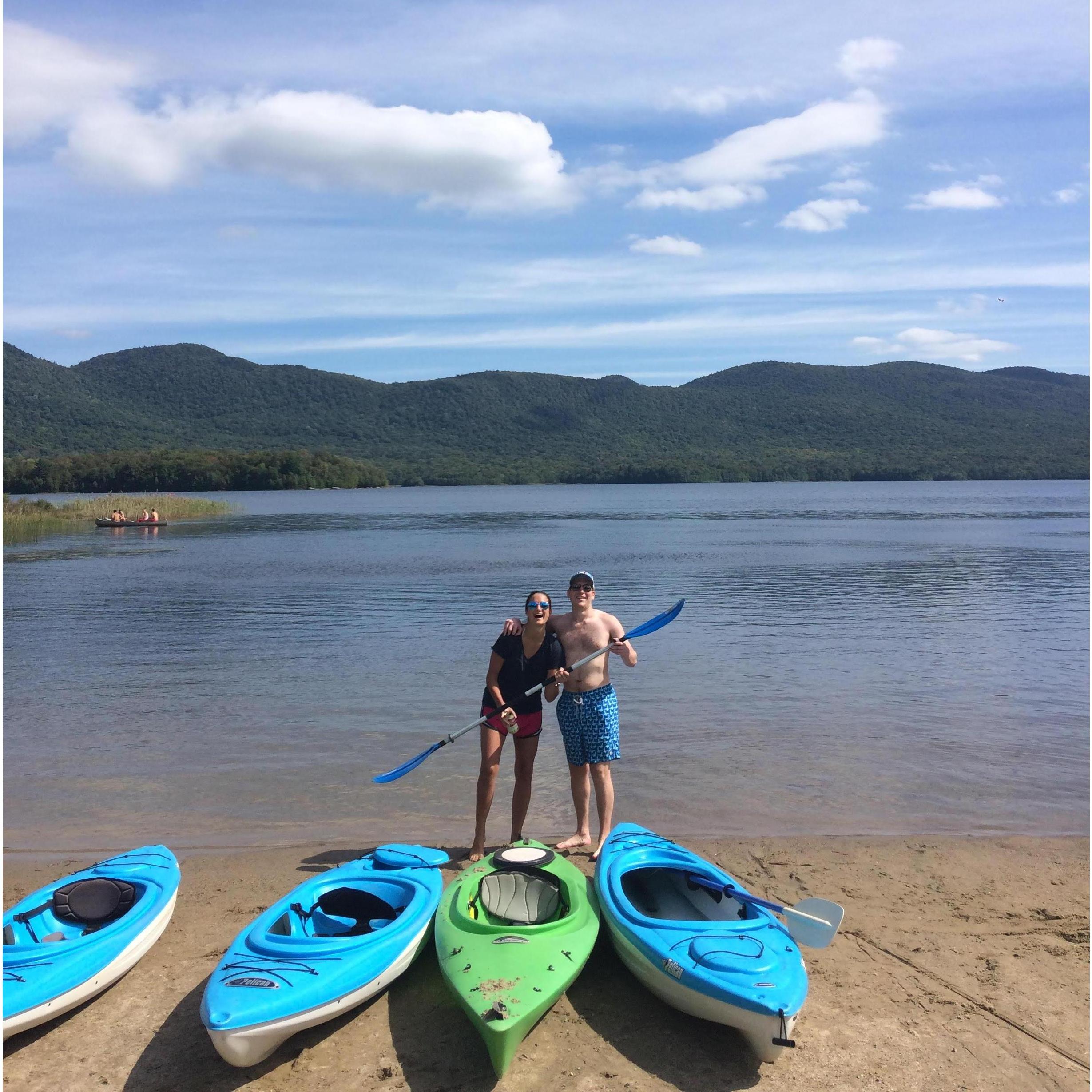 Right after Peter heroically rescued my capsizing kayak in the turbulent waters