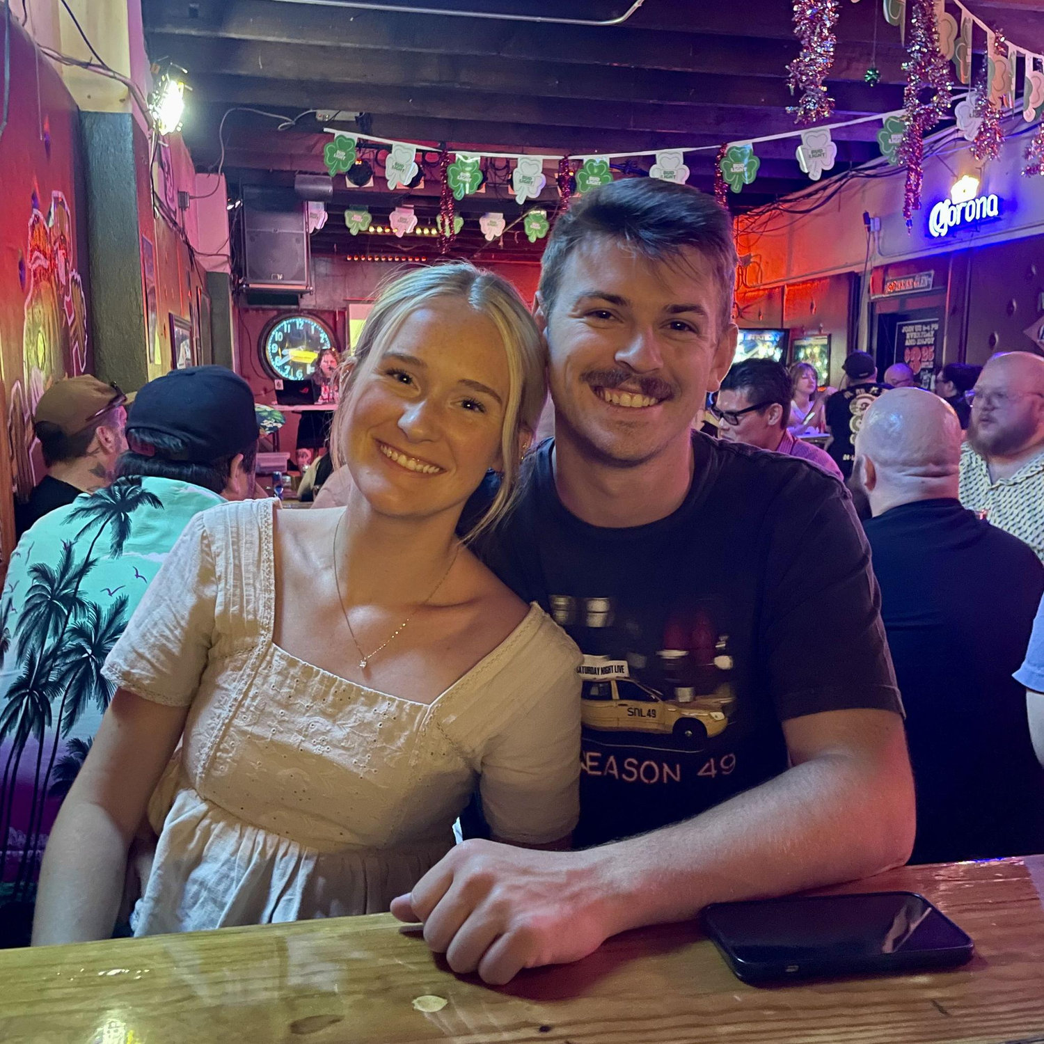 One of many trivia nights! Kale has the movie questions covered, and Ashley's got math.