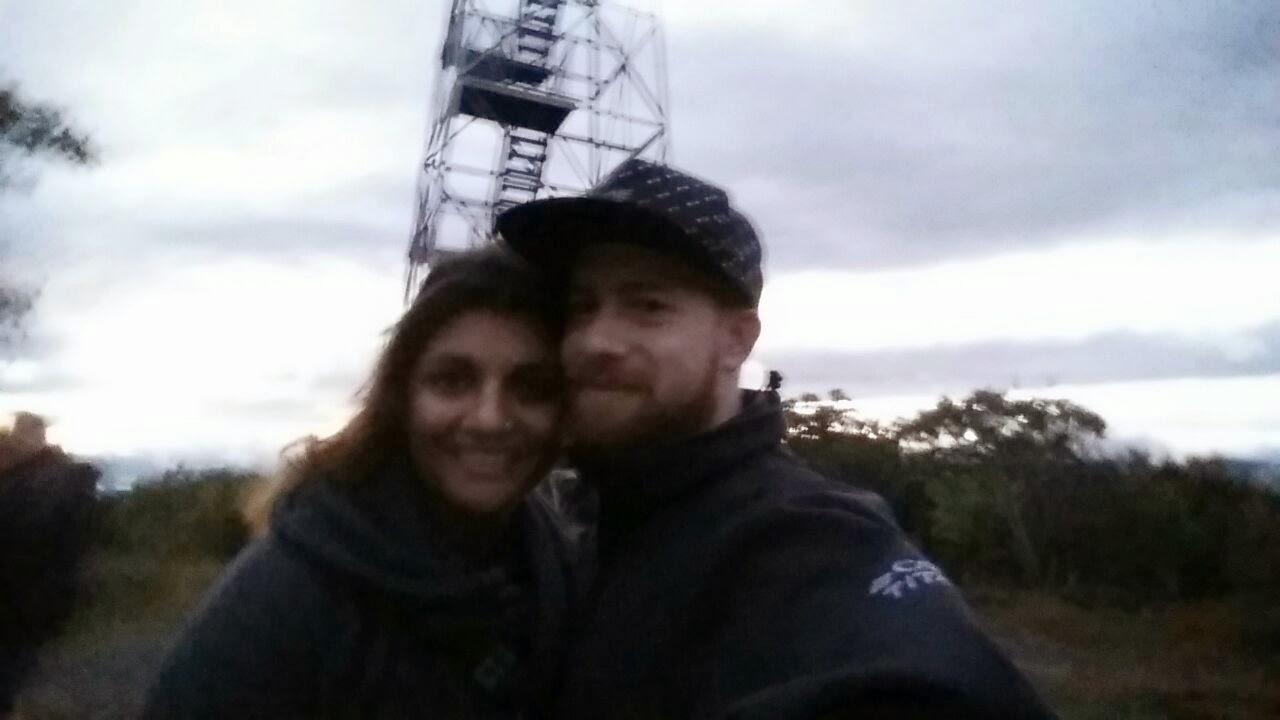 On top of Overlook Mountain in Woodstock, NY
