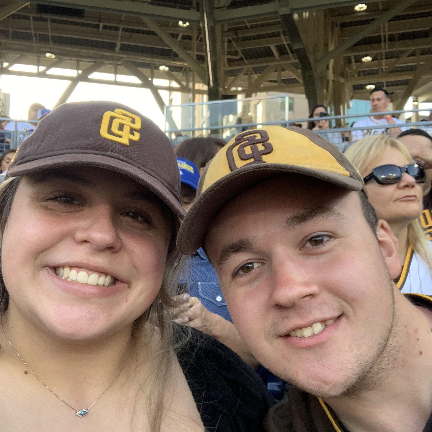 Big accomplishment for Emily was getting a die hard Pittsburgh Fan to claim the Padres as his "West Coast" team.