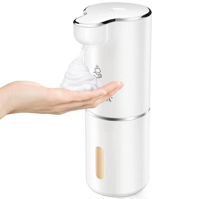 Secura Foaming Soap Dispenser, 10oz/300ml Touchless Automatic Soap Dispenser with Adjustable Volume Control, Rechargeable Hands Free Soap Dispenser for Kitchen, Bathroom