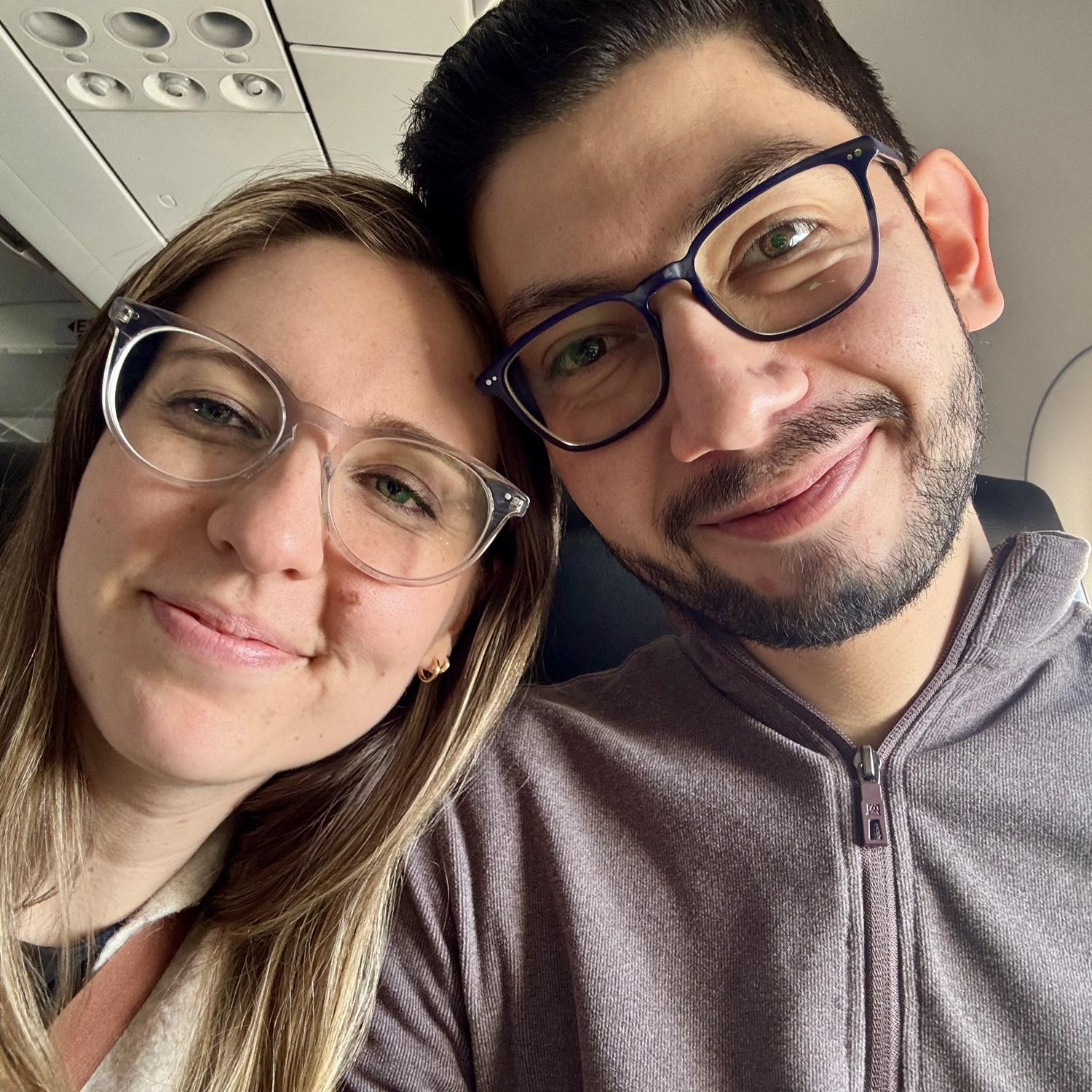 On our way to California to meet Joel's parents