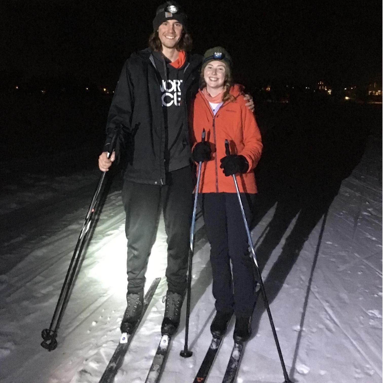 Skiing at the Golf Course