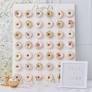Gold Wedding Large Donut Wall