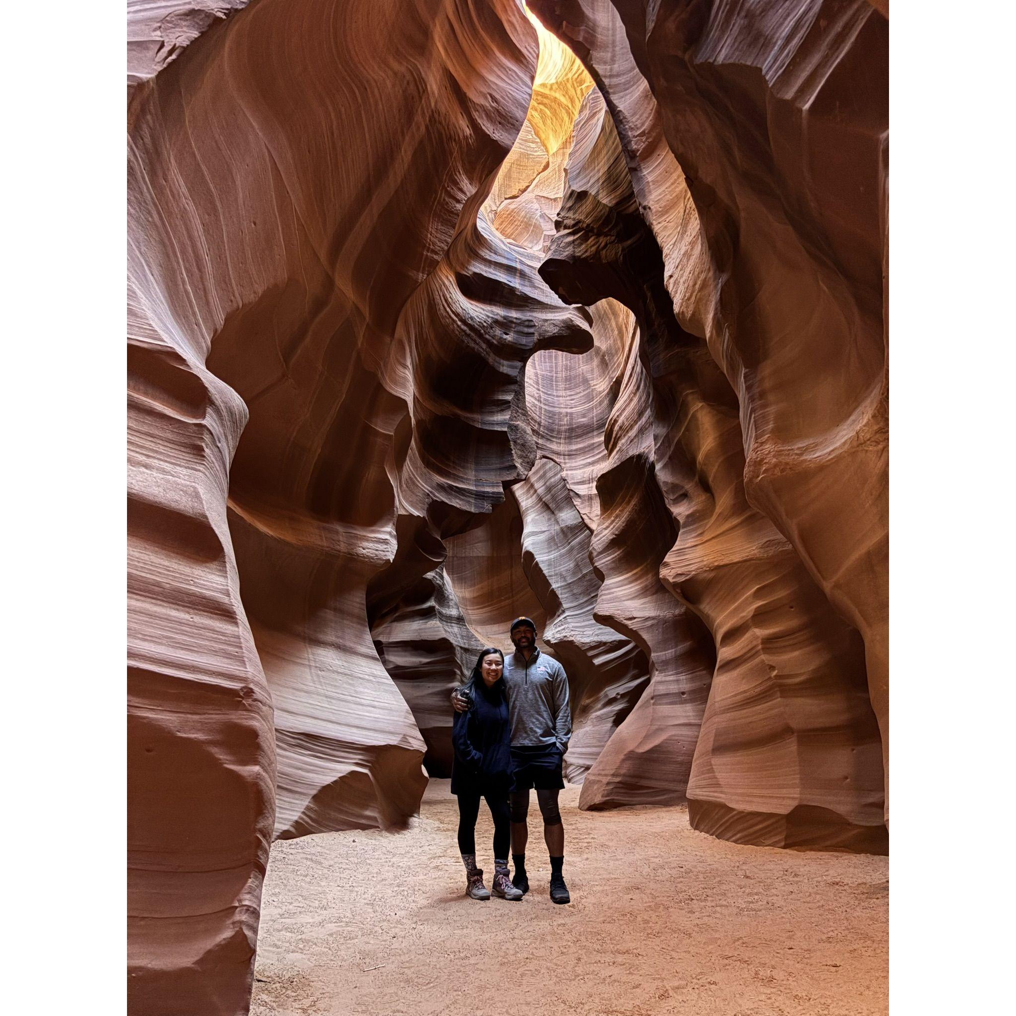 The only visible photo in the Antelope Canyon
