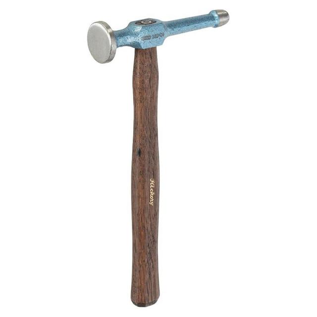 Picard Ball End Hammer, Auto Body Planishing Hammer, Flat Face & Ball Peen, Alloy Steel Head, Dual Curved Hickory Handle, For Car & Motorcycle Dent Repair & Restoration, 460g