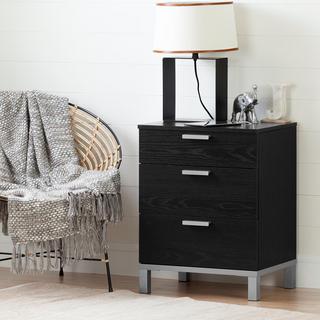 Flexible Nightstand with Charging Station and Drawers