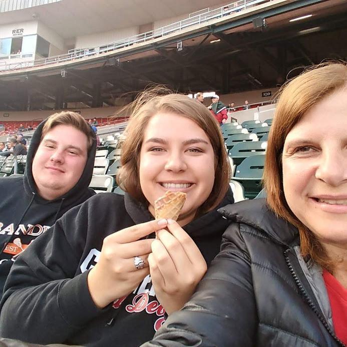 At the Bison's game!