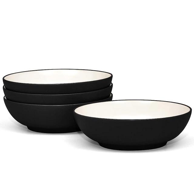 Noritake Colorwave Graphite Bowl, Soup/Cereal, 7", 20 oz., Set of 4 in Black/Graphite