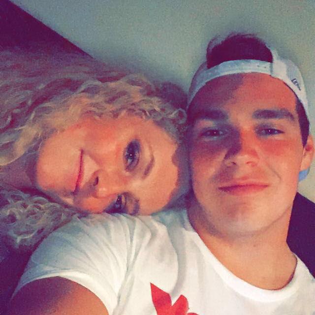 Our first photo together