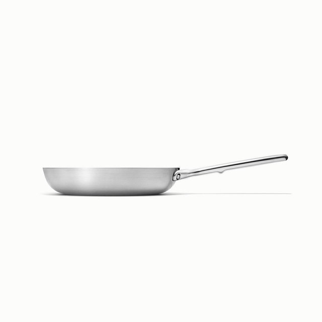 Caraway Home 10.5" Stainless Steel Fry Pan: Lifetime Warranty, Hand Wash, Gas & Induction Compatible, 2.7 Volume Capacity