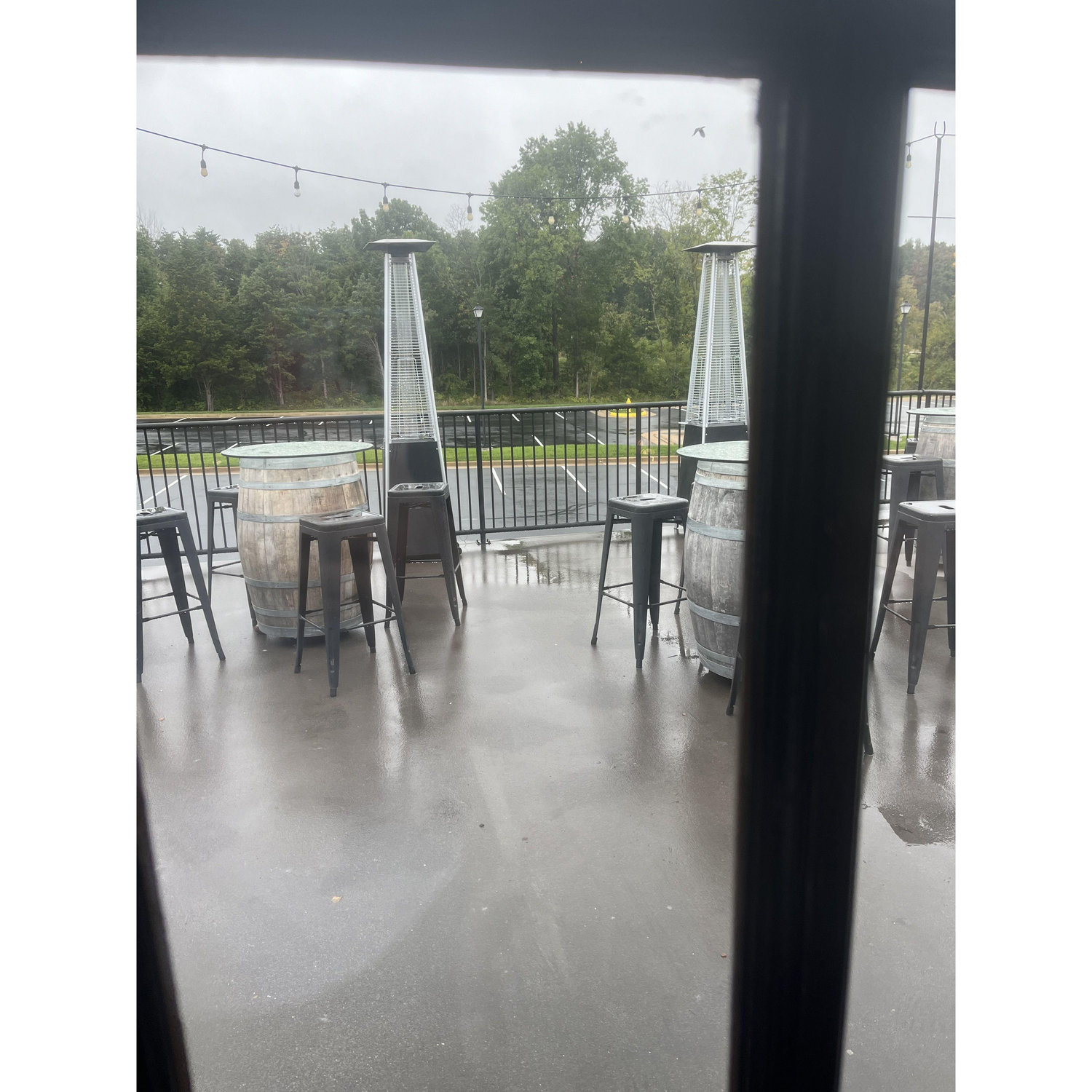 The patio...let's hope it won't be rainy on our wedding day :)