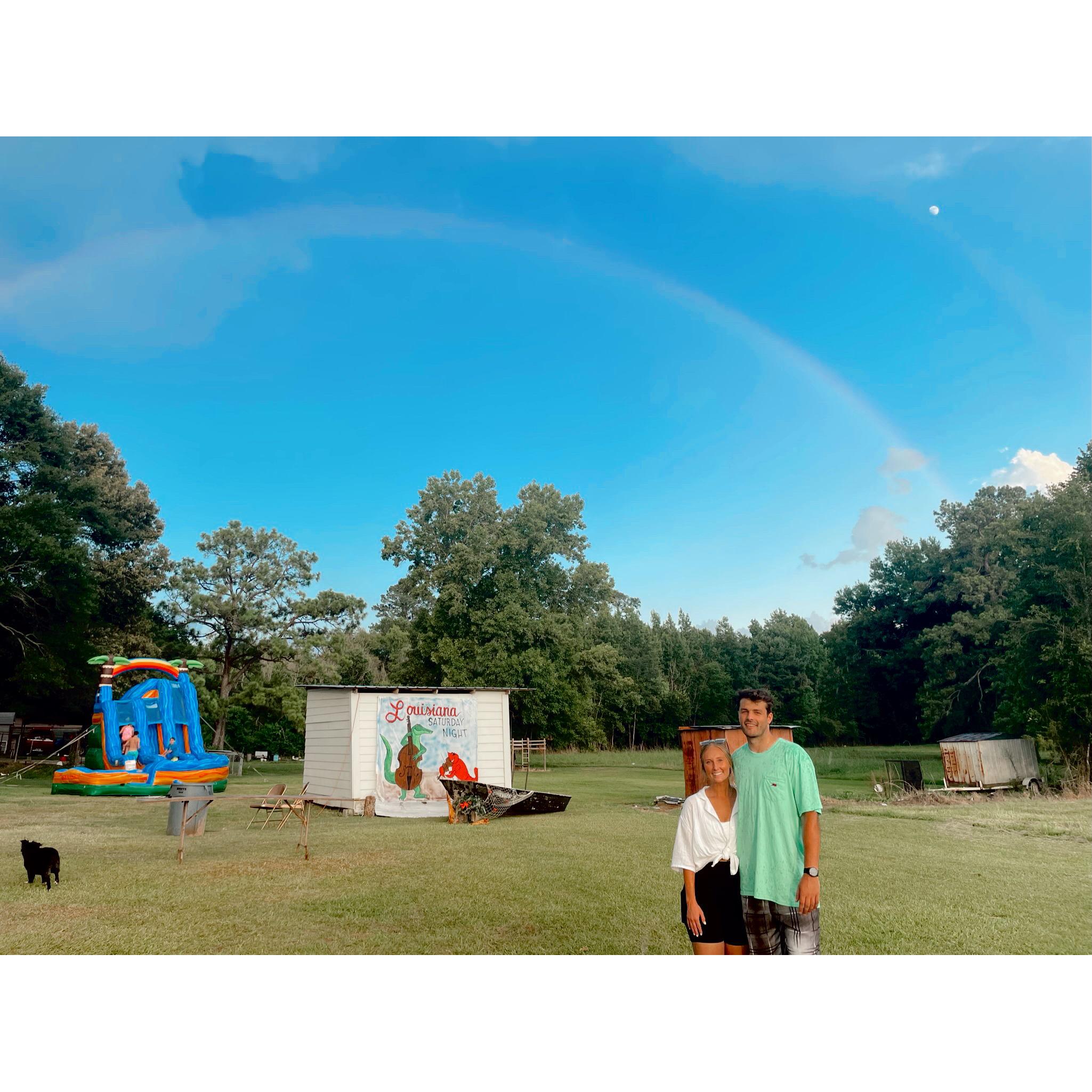 The couple had a fabulous wedding shower in Lousiana!