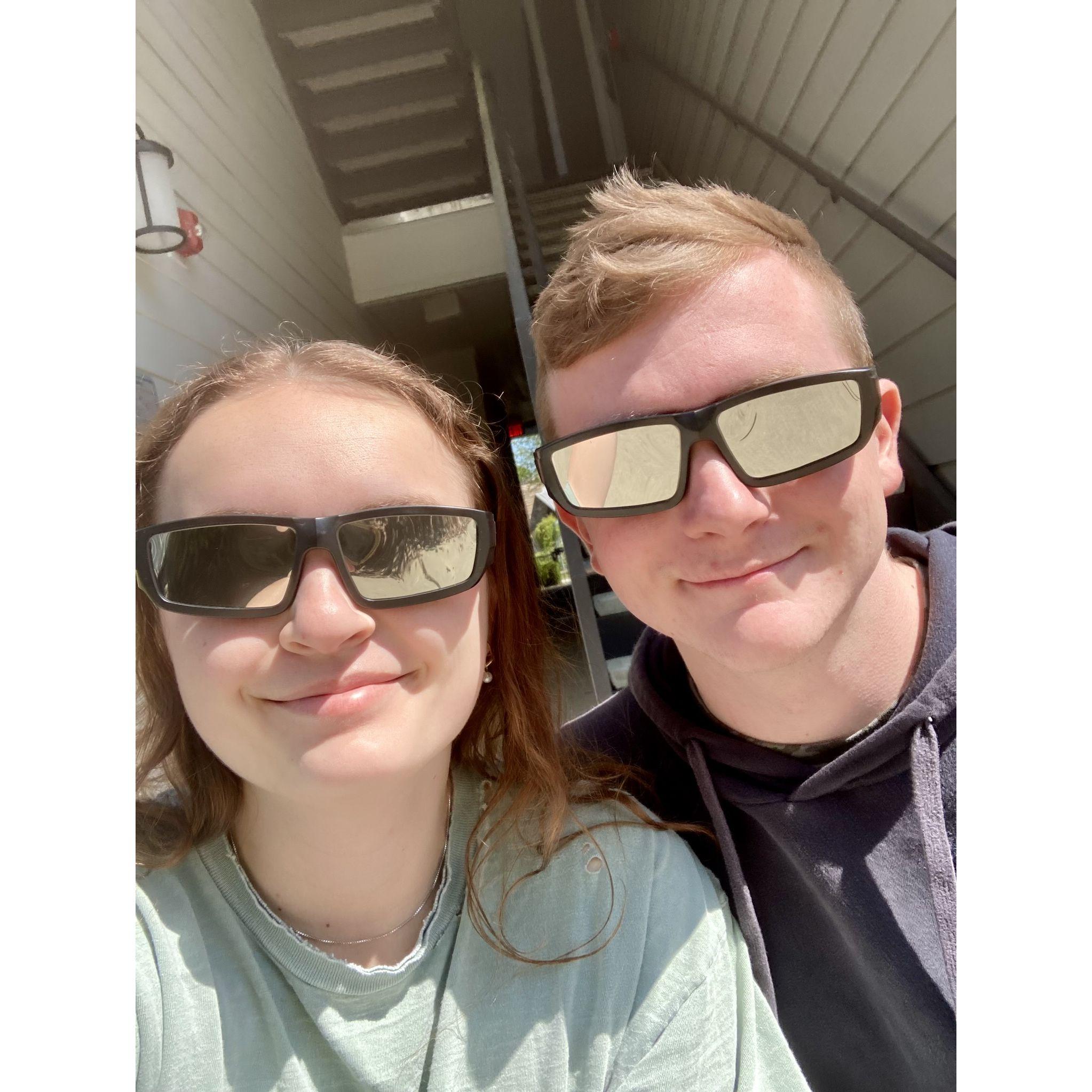 Watching the solar eclipse