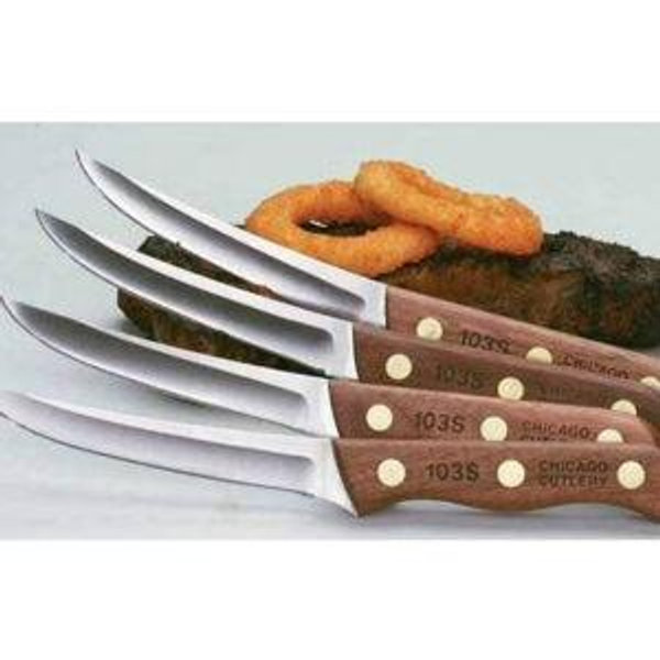 Chicago Cutlery B144 4pc Walnut Tradition Steak Knife Set