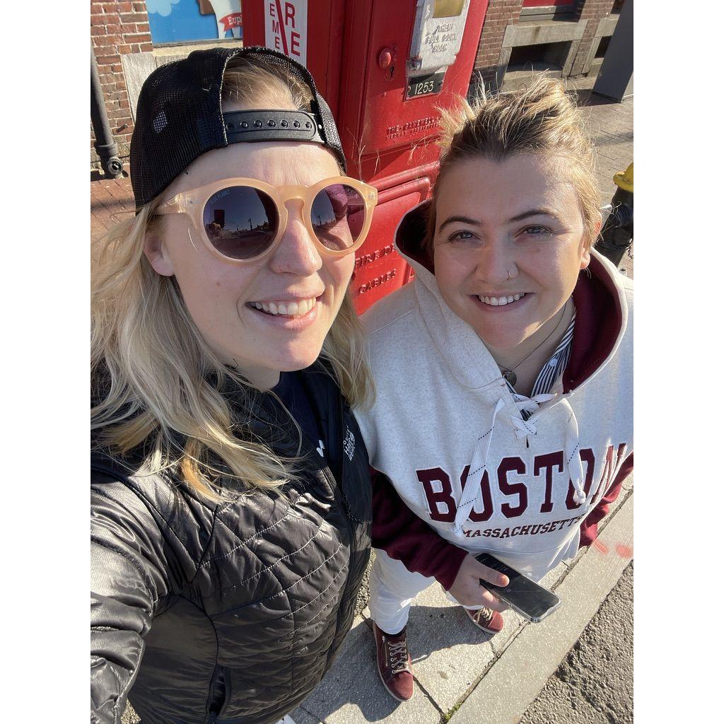 Supporting our new local baseball team at the Red Sox game!