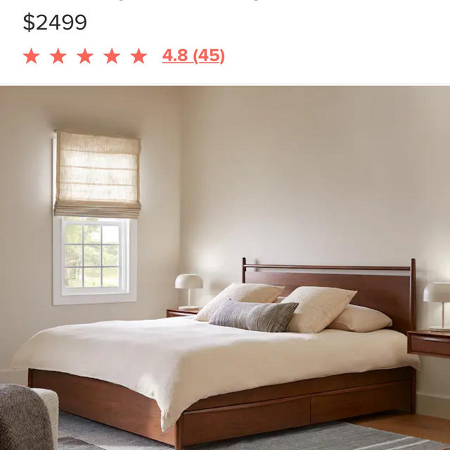 New king size mattress and bed frame