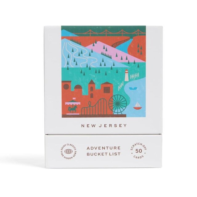 Reach International Outfitters New Jersey Adventure Bucket List: 50 Scratch-Off Cards for Outdoor Activities, Tourist Attractions, and Road Trips - Perfect Travel Gift and Guide for Exploring