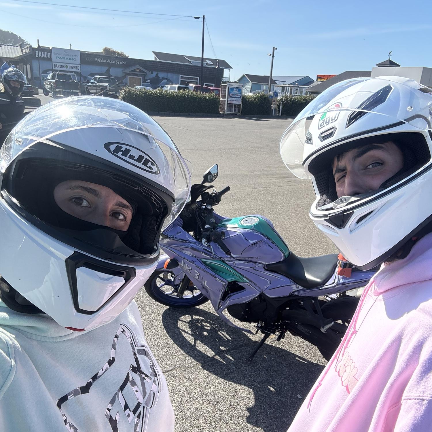 Always riding our motorcycles together!