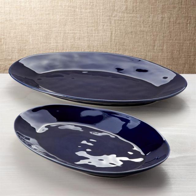 Marin Aqua Oval Platter