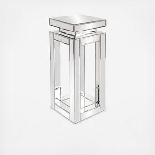 Mirrored Pedestal Table