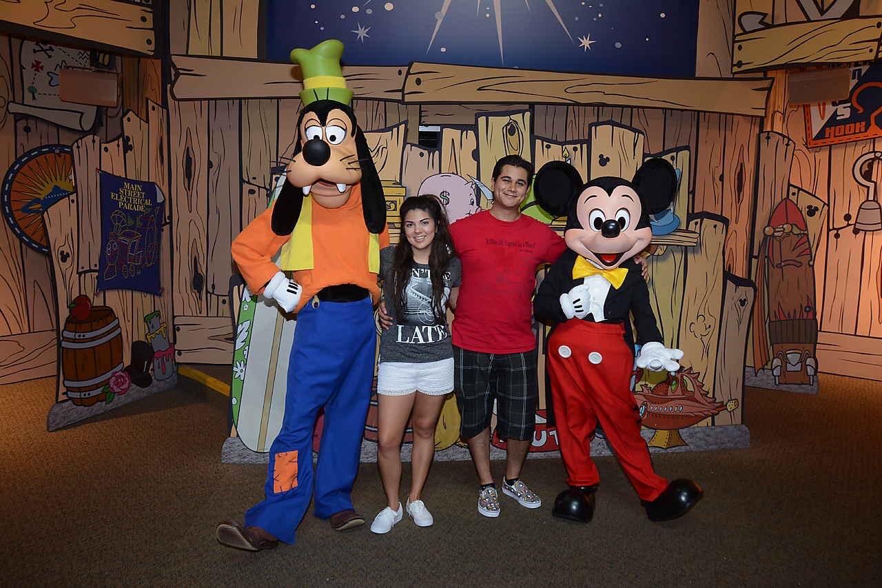 Epic Walt Disney World Date. Goofy tried to get Alexa’s number during this photo since there was no ring on her finger.