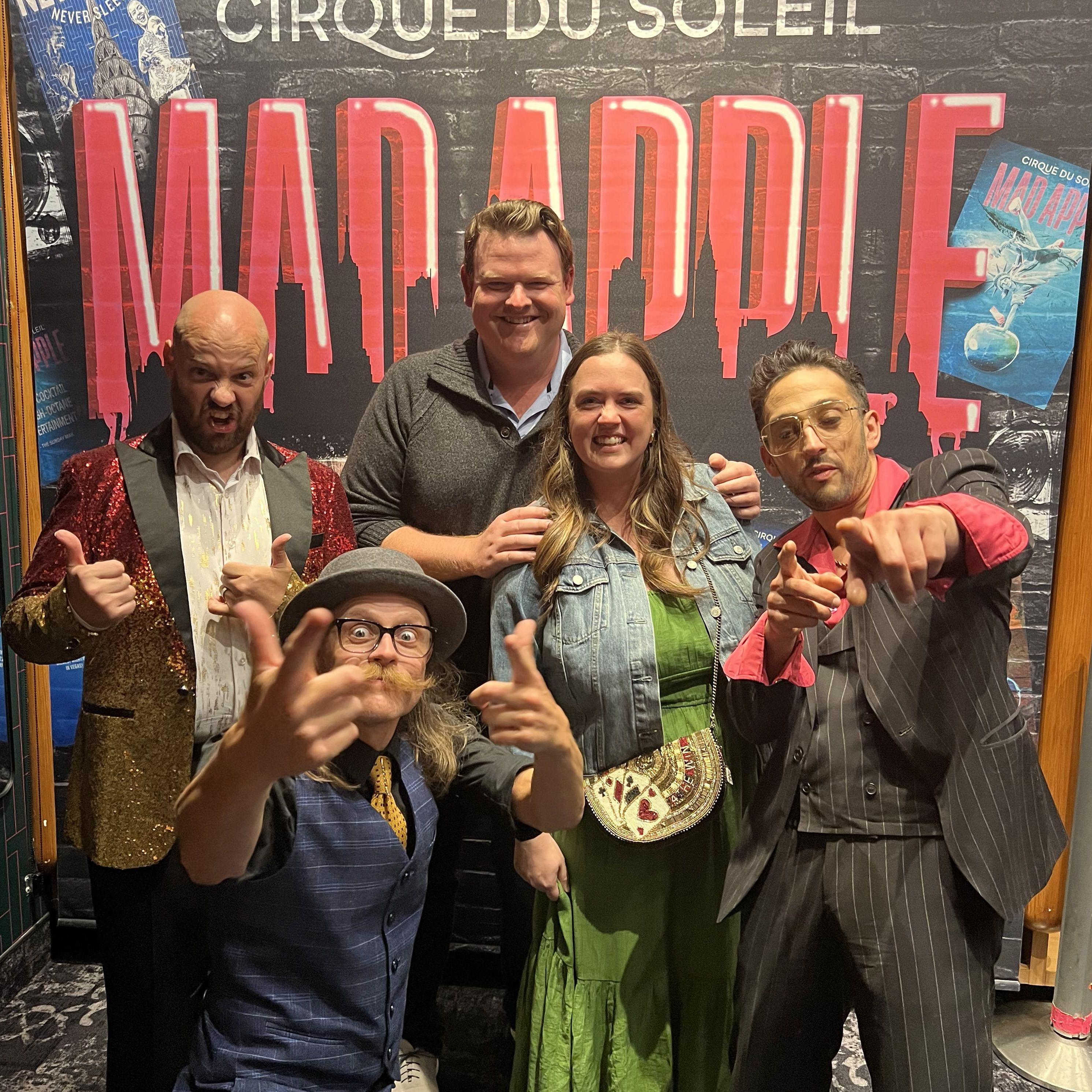 Drew took Elizabeth to see 'Mad Apple' in Las Vegas and we got to meet the performers!