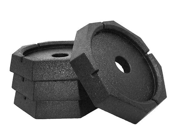 SnapPad Xtra Permanently Attached RV Leveling Jack Pad for 9 inch Round Landing Feet (4-Pack)