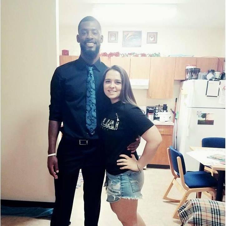 Supporting my man during everything, including his final sports dinner at Allen.