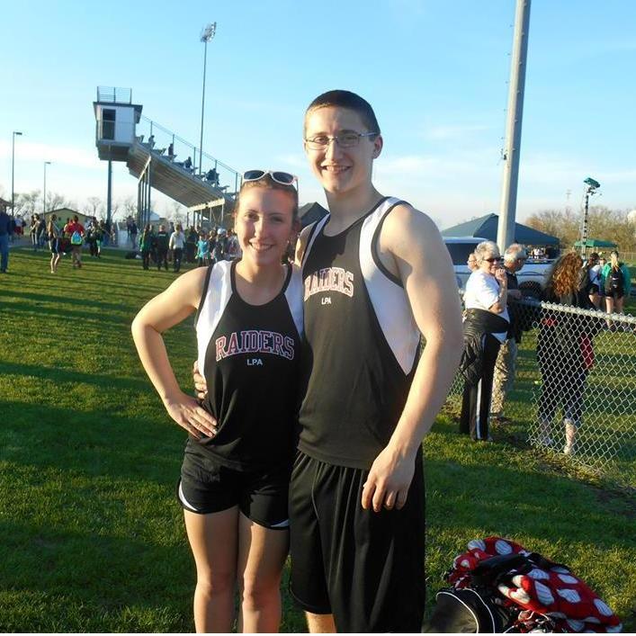 Both participated in track together in high school