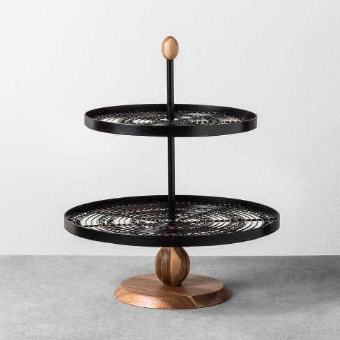 Tiered Serving Stand Black - Hearth & Hand™ with Magnolia