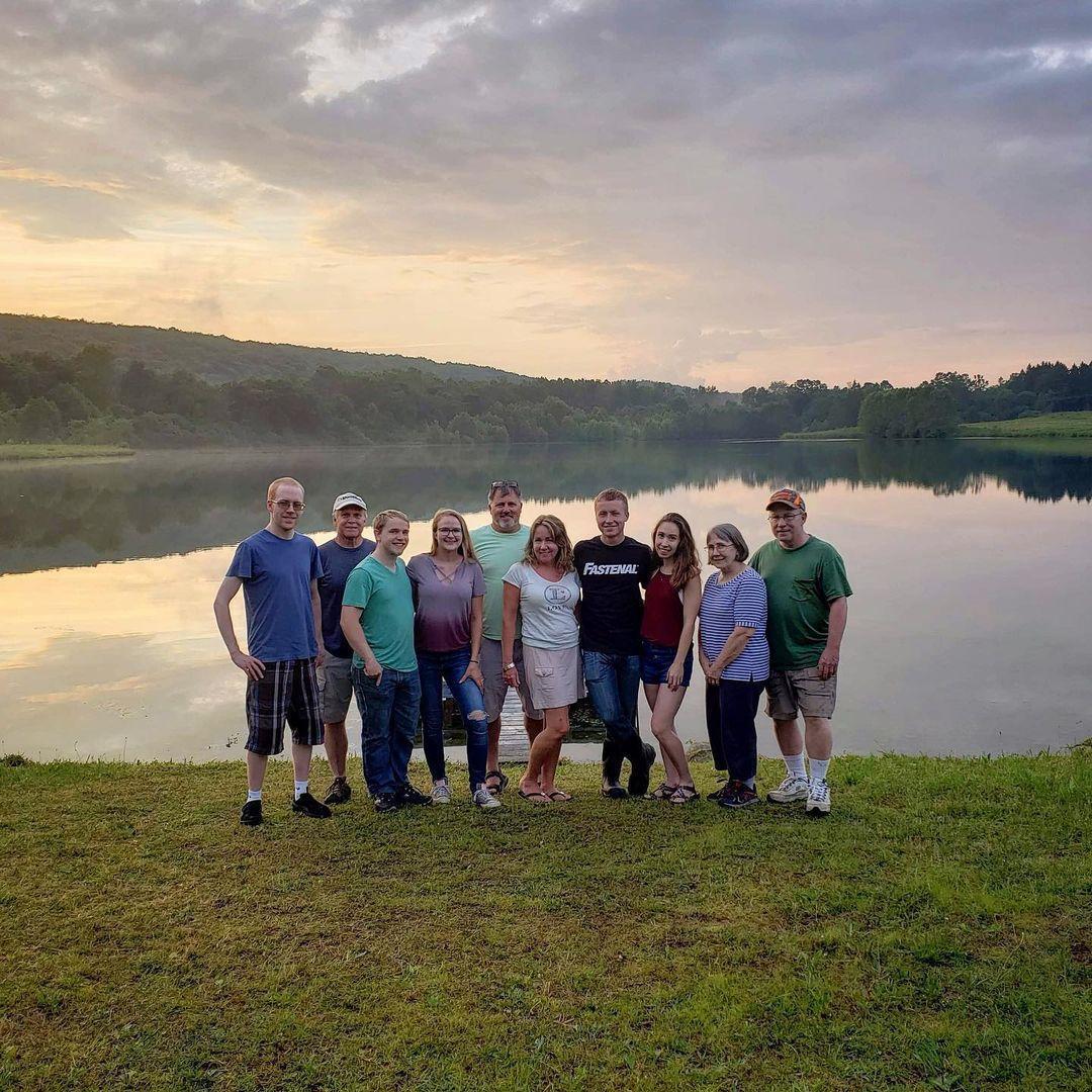 Fourth of July with family at the pond