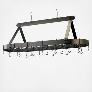 Large Oval Hanging Pot Rack