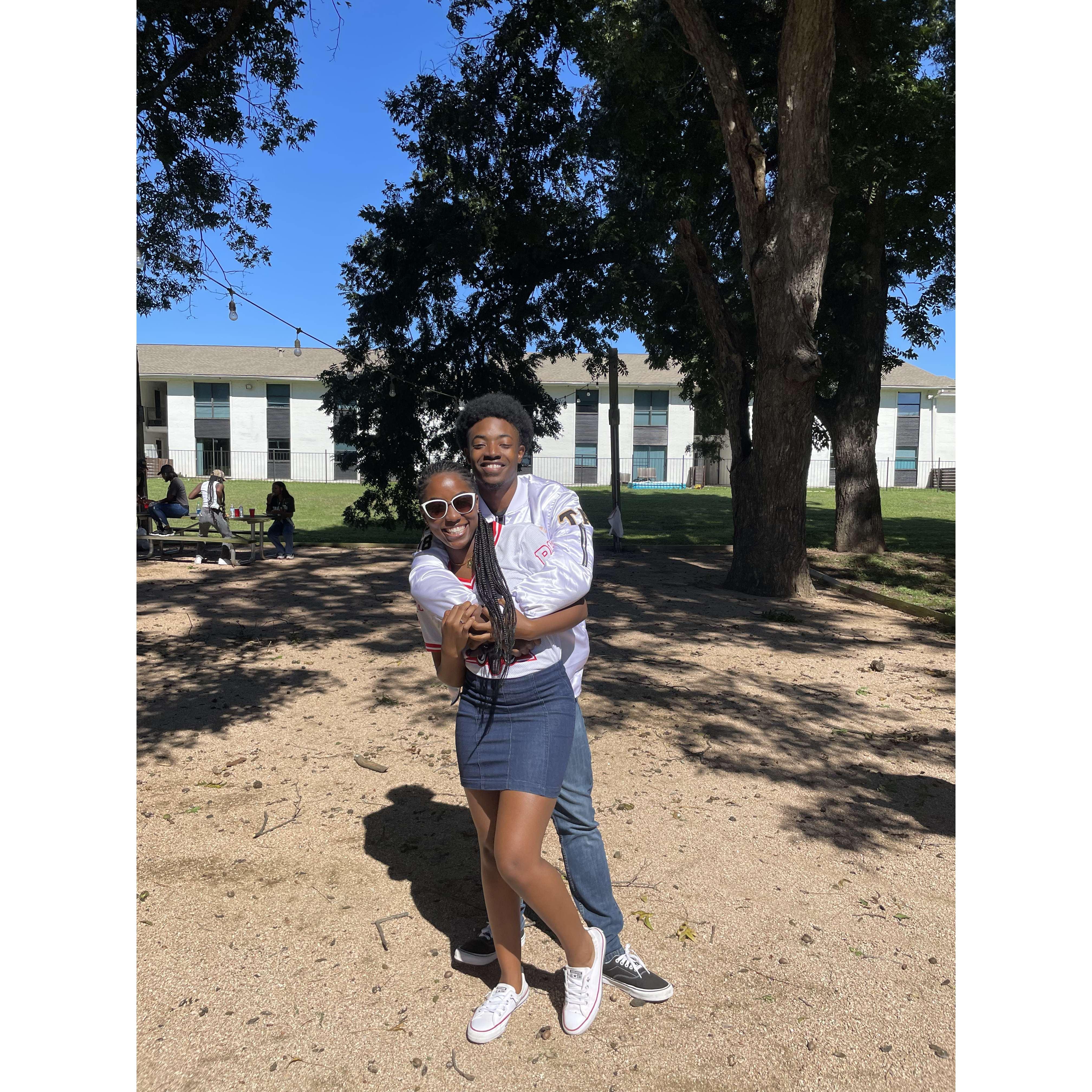 Our first homecoming as alum!