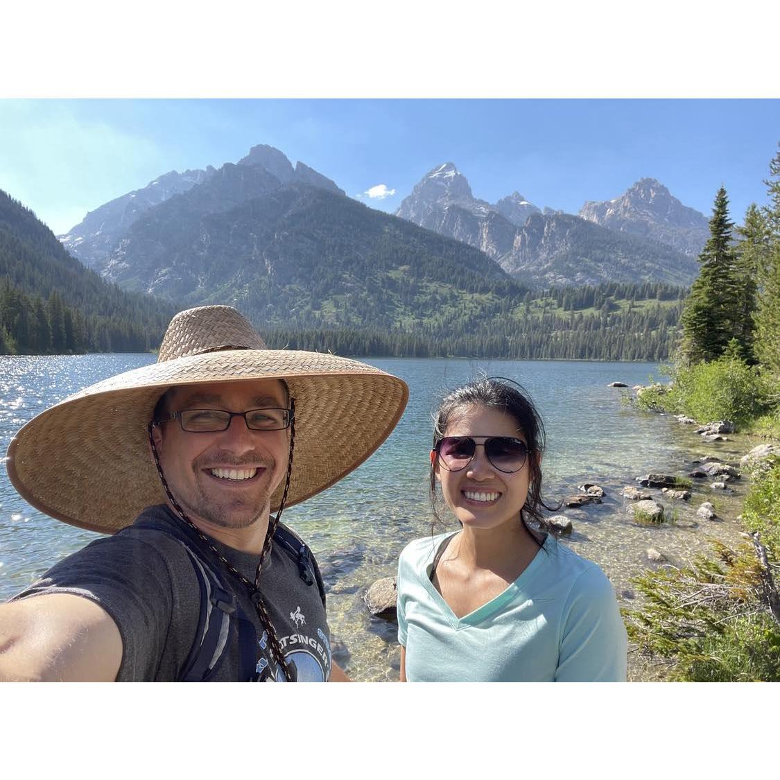 Grand Teton and Rory's biggest hat