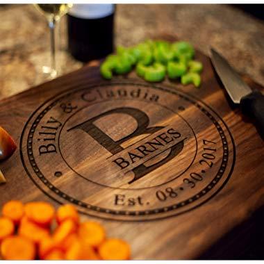 Anniversary Gifts or Wedding Gift - for couple or bride. Personalized Cutting Board, Engagement Gift, Anniversary gifts for Men, Gift for her, Wooden Cutting Board, Present For bride and groom or mom