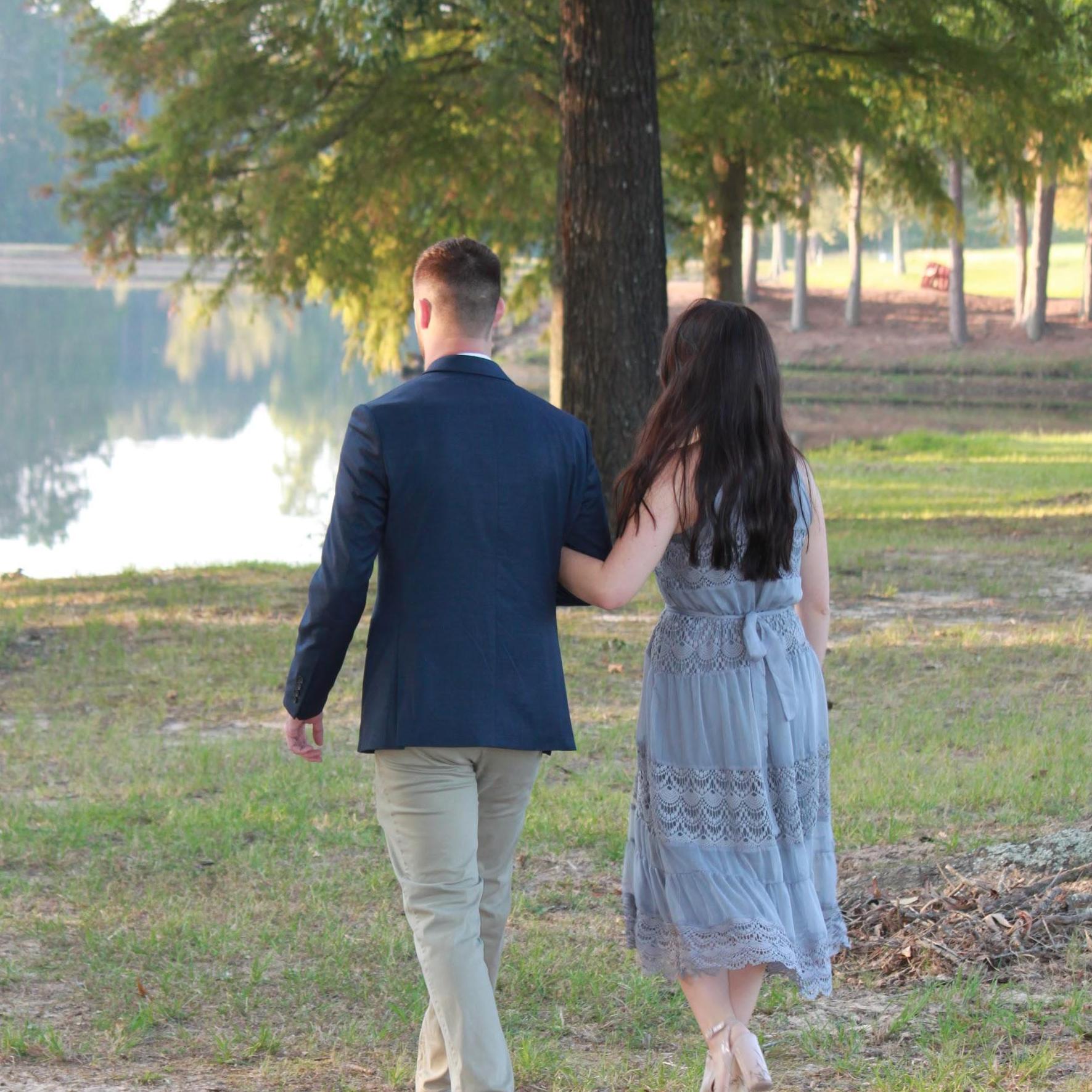 As we took pictures, we walked further and further back towards the place where he planned to propose.