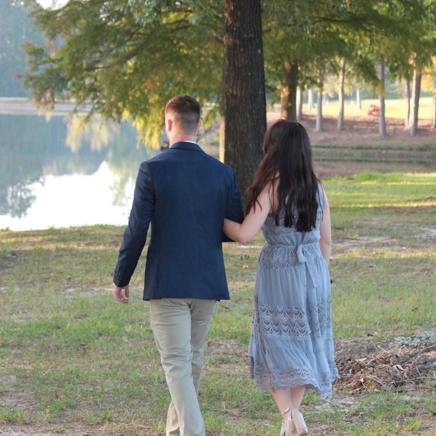 As we took pictures, we walked further and further back towards the place where he planned to propose.