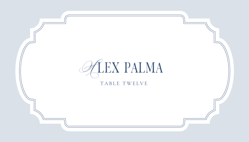 Marisol | Ice | Zola Wedding Place Cards