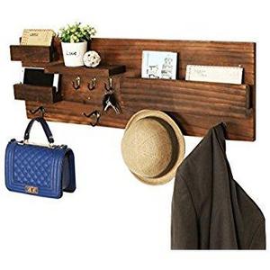 Mounted Natural Entryway Holder Shelves