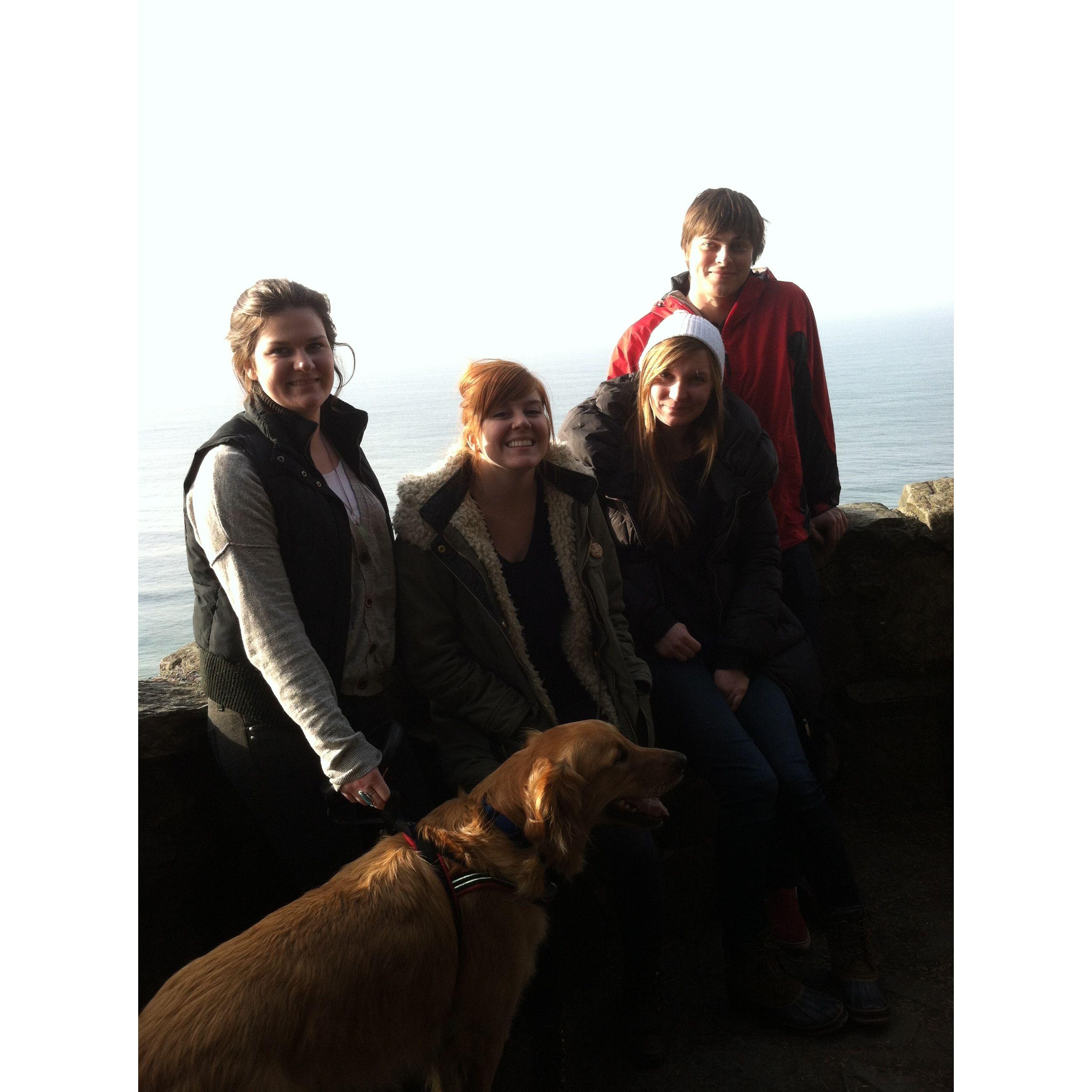 Oregon Coast- December 2013. Sweet Oliver with us.