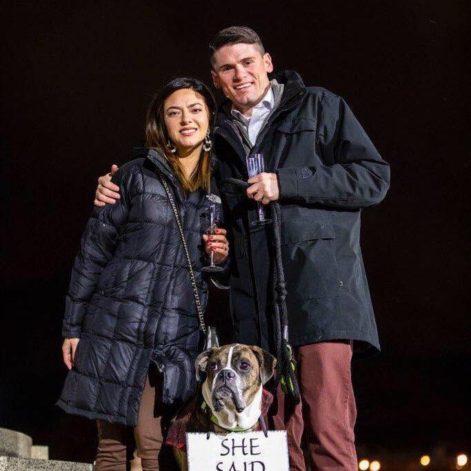The night she said YES!
