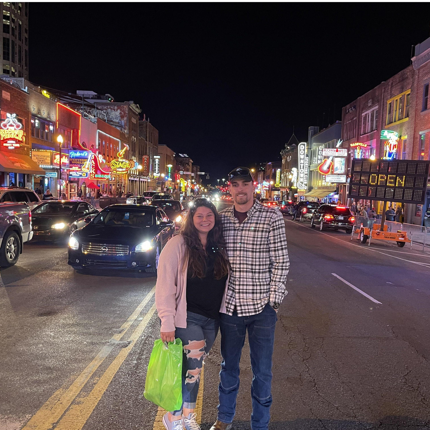 Our last night on Broadway in Nashville before moving to WA, May 2021.